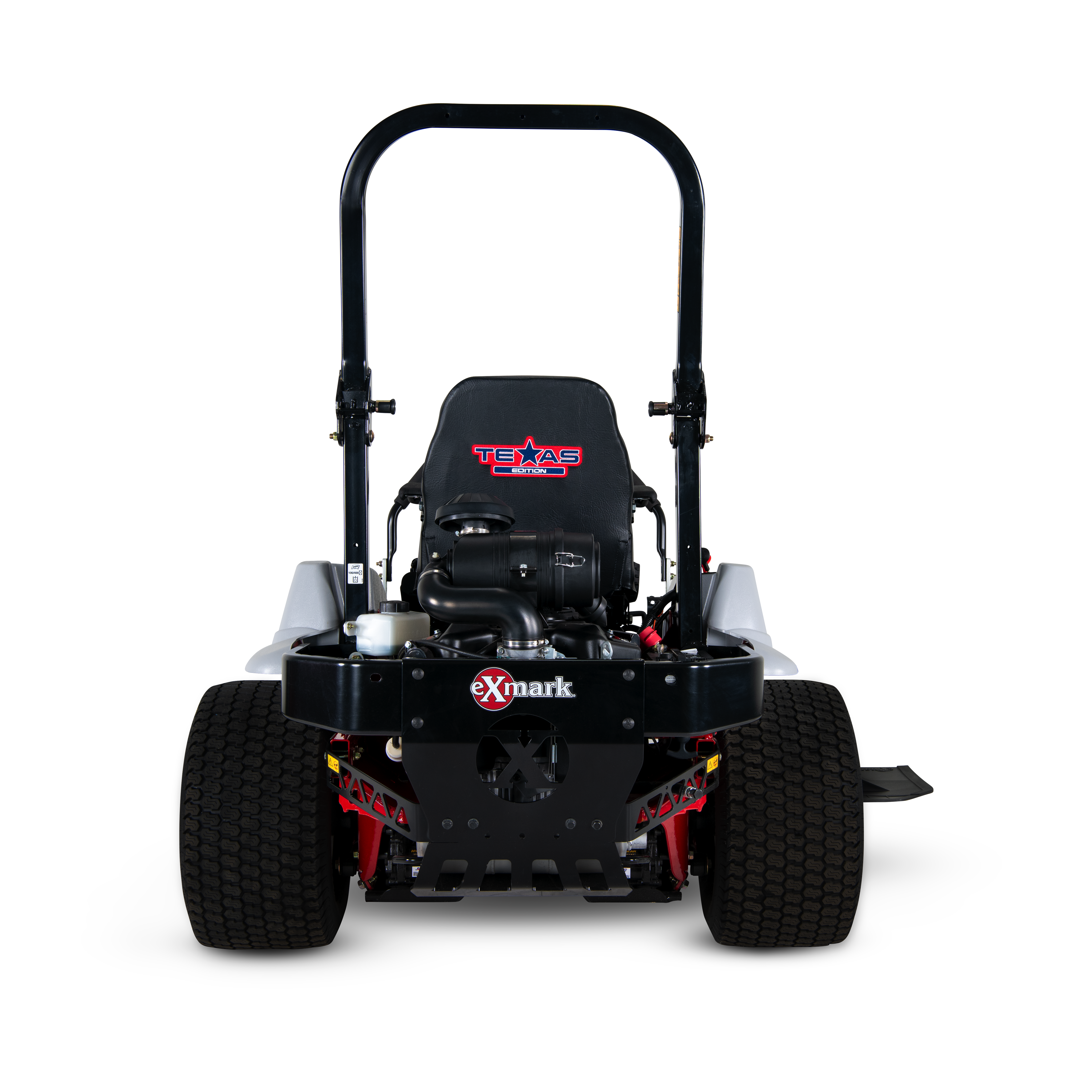 A rear view of the Exmark Lazer Texas Edition.